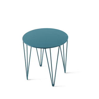 Atipico Chele diam.30 cm small Table metal Blue - Buy now on ShopDecor - Discover the best products by ATIPICO design