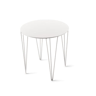 Atipico Chele diam.40 cm small Table in signal white metal - Buy now on ShopDecor - Discover the best products by ATIPICO design