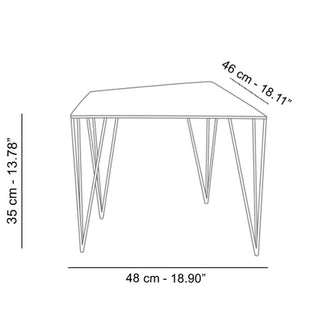 Atipico Chele 48x46 cm small Table metal - Buy now on ShopDecor - Discover the best products by ATIPICO design