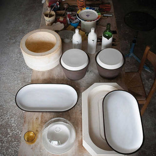 Atipico Crudo Plate Dinner diam.25 cm white ceramic - Buy now on ShopDecor - Discover the best products by ATIPICO design