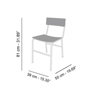 Atipico Nota Chair metal - Buy now on ShopDecor - Discover the best products by ATIPICO design