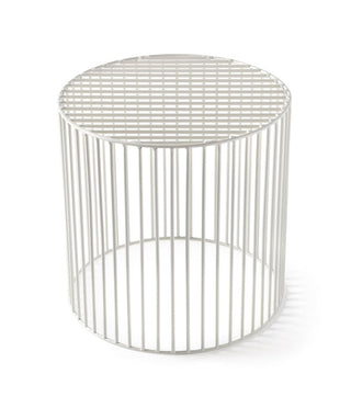 Atipico Tamburo diam.40 cm small Table metal White - Buy now on ShopDecor - Discover the best products by ATIPICO design