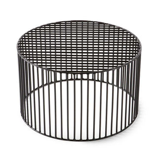 Atipico Tamburo diam.50 cm small Table metal Black - Buy now on ShopDecor - Discover the best products by ATIPICO design