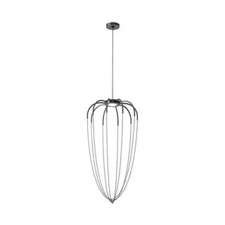 Axolight Alysoid 43 LED suspension lamp by Ryosuke Fukusada Axolight Anthracite grey/Polished black NI - Buy now on ShopDecor - Discover the best products by AXOLIGHT design