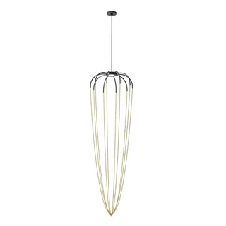 Axolight Alysoid 51G LED suspension lamp by Ryosuke Fukusada Axolight Anthracite grey/Brass OT - Buy now on ShopDecor - Discover the best products by AXOLIGHT design