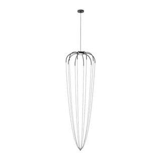 Axolight Alysoid 51G LED suspension lamp by Ryosuke Fukusada Axolight Anthracite grey/Polished black NI - Buy now on ShopDecor - Discover the best products by AXOLIGHT design