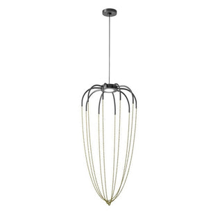 Axolight Alysoid 51P LED suspension lamp by Ryosuke Fukusada Axolight Anthracite grey/Brass OT - Buy now on ShopDecor - Discover the best products by AXOLIGHT design