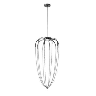 Axolight Alysoid 51P LED suspension lamp by Ryosuke Fukusada Axolight Anthracite grey/Polished black NI - Buy now on ShopDecor - Discover the best products by AXOLIGHT design