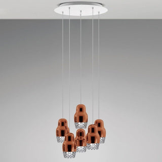 Axolight Fedora 6 suspension lamp by Dima Loginoff Axolight Bronze BR - Buy now on ShopDecor - Discover the best products by AXOLIGHT design