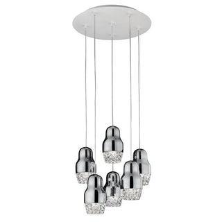 Axolight Fedora 6 suspension lamp by Dima Loginoff Axolight Chrome CR - Buy now on ShopDecor - Discover the best products by AXOLIGHT design