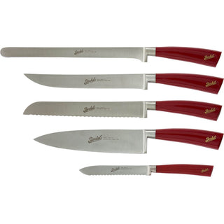 Berkel Elegance Set of 5 Knives chef Berkel Red - Buy now on ShopDecor - Discover the best products by BERKEL design