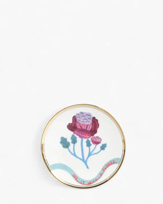 Bitossi Botanica small plate diam. 15.5 cm. - 6.10 in. Geranium - Buy now on ShopDecor - Discover the best products by BITOSSI HOME design