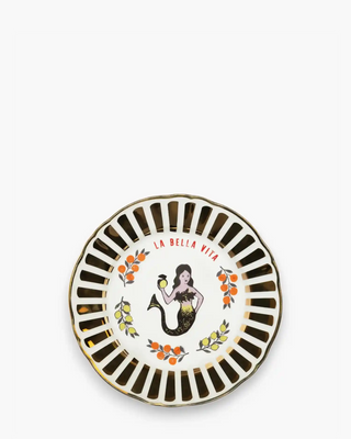 Bitossi Un Buon Ricordo fruit plate diam. 20.5 cm. - 8.07 in. Little mermaid - Buy now on ShopDecor - Discover the best products by BITOSSI HOME design