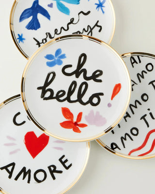 Bitossi Con Amore set 4 small plates diam. 17 cm. - 6.69 in. - Buy now on ShopDecor - Discover the best products by BITOSSI HOME design