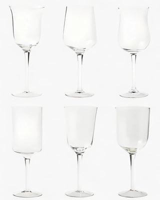 Bitossi Diseguale set 6 stemmed glasses Transparent - Buy now on ShopDecor - Discover the best products by BITOSSI HOME design