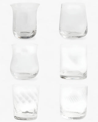Bitossi Diseguale set 6 textured tumblers Transparent - Buy now on ShopDecor - Discover the best products by BITOSSI HOME design