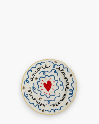 Bitossi Il Frutto della Passione small plate diam. 16.5 cm. - 6.5 in. Heart - Buy now on ShopDecor - Discover the best products by BITOSSI HOME design