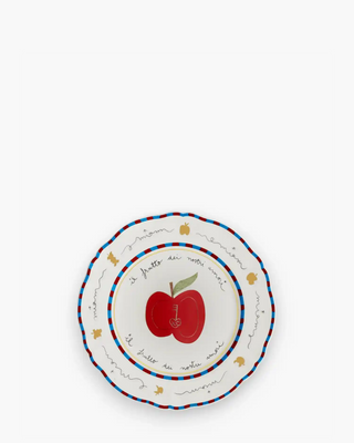 Bitossi Il Frutto della Passione small plate diam. 16.5 cm. - 6.5 in. Apple - Buy now on ShopDecor - Discover the best products by BITOSSI HOME design