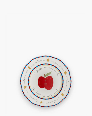 Bitossi Il Frutto della Passione small plate diam. 16.5 cm. - 6.5 in. Apple - Buy now on ShopDecor - Discover the best products by BITOSSI HOME design