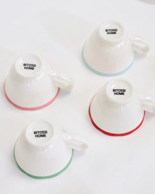 Bitossi Petalo coffee cup with saucer with scalloped rim - Buy now on ShopDecor - Discover the best products by BITOSSI HOME design