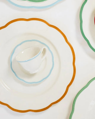 Bitossi Petalo coffee cup with saucer with scalloped rim - Buy now on ShopDecor - Discover the best products by BITOSSI HOME design