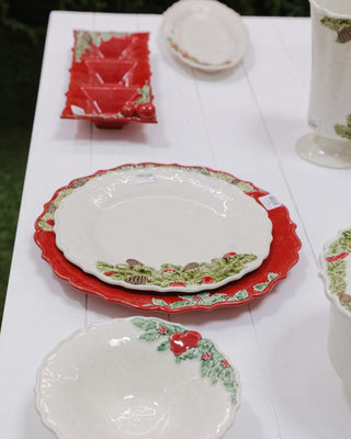 Bordallo Pinheiro Christmas Garland appetizers tray - Buy now on ShopDecor - Discover the best products by BORDALLO PINHEIRO design