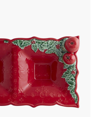 Bordallo Pinheiro Christmas Garland appetizers tray - Buy now on ShopDecor - Discover the best products by BORDALLO PINHEIRO design