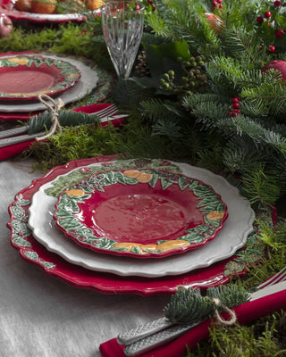Bordallo Pinheiro Christmas Garland plate - Buy now on ShopDecor - Discover the best products by BORDALLO PINHEIRO design