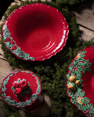 Bordallo Pinheiro Christmas Garland salad bowl - Buy now on ShopDecor - Discover the best products by BORDALLO PINHEIRO design