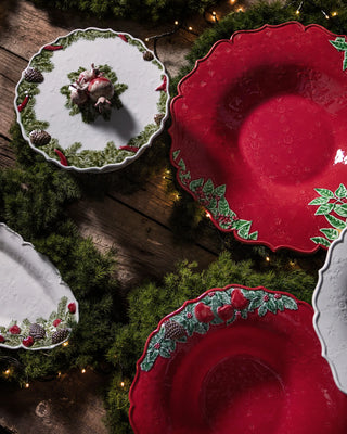 Bordallo Pinheiro Christmas Garland salad bowl - Buy now on ShopDecor - Discover the best products by BORDALLO PINHEIRO design