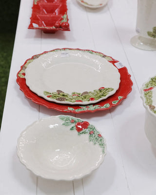 Bordallo Pinheiro Christmas Garland bowl - Buy now on ShopDecor - Discover the best products by BORDALLO PINHEIRO design