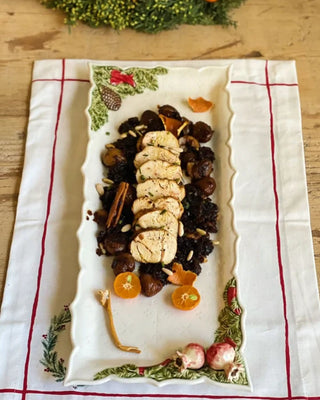 Bordallo Pinheiro Christmas Garland tart tray - Buy now on ShopDecor - Discover the best products by BORDALLO PINHEIRO design