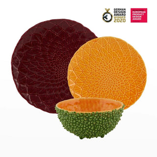 Bordallo Pinheiro Amazonia bowl Red diam. 16.5 cm. - Buy now on ShopDecor - Discover the best products by BORDALLO PINHEIRO design