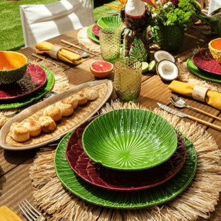 Bordallo Pinheiro Amazonia dinner plate diam. 28 cm. - Buy now on ShopDecor - Discover the best products by BORDALLO PINHEIRO design