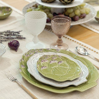 Bordallo Pinheiro Artichoke bread and butter plate 17.5x14.8 cm. - 6.88x5.82 in. - Buy now on ShopDecor - Discover the best products by BORDALLO PINHEIRO design