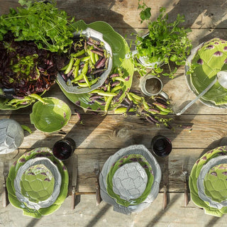 Bordallo Pinheiro Artichoke bread and butter plate 17.5x14.8 cm. - 6.88x5.82 in. - Buy now on ShopDecor - Discover the best products by BORDALLO PINHEIRO design