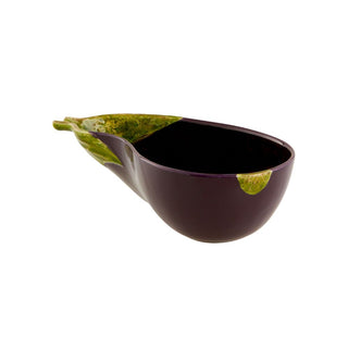 Bordallo Pinheiro Aubergine deep plate 26x14.5 cm. - 10.23x5.7 in. - Buy now on ShopDecor - Discover the best products by BORDALLO PINHEIRO design
