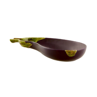 Bordallo Pinheiro Aubergine plate 24.5x11.5 cm. - 9.64x4.52 in. - Buy now on ShopDecor - Discover the best products by BORDALLO PINHEIRO design
