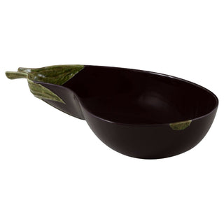 Bordallo Pinheiro Aubergine salad bowl 46.5x26 cm - 18.31x10.24 inch - Buy now on ShopDecor - Discover the best products by BORDALLO PINHEIRO design