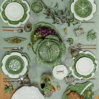 Bordallo Pinheiro Cabbage Leaf Crooked bowl 35 cm. - 13.77 in. - Buy now on ShopDecor - Discover the best products by BORDALLO PINHEIRO design