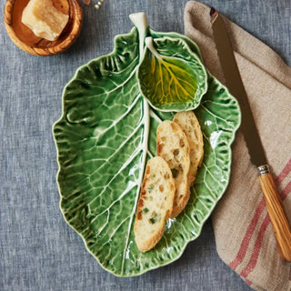 Bordallo Pinheiro Cabbage Leaf with Bowl plate - Buy now on ShopDecor - Discover the best products by BORDALLO PINHEIRO design