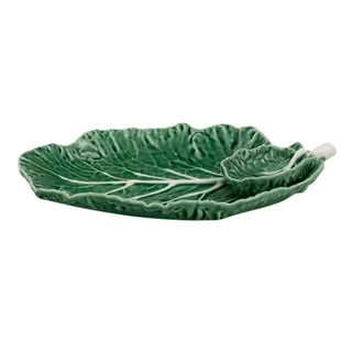 Bordallo Pinheiro Cabbage Leaf with Bowl plate 28 cm - 11 in - Buy now on ShopDecor - Discover the best products by BORDALLO PINHEIRO design