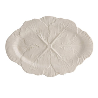 Bordallo Pinheiro Cabbage oval platter Bordallo Pinheiro Beige 37.5 cm - 14.76 in - Buy now on ShopDecor - Discover the best products by BORDALLO PINHEIRO design