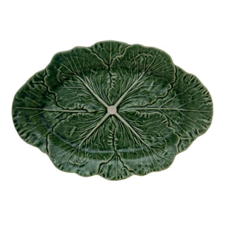 Bordallo Pinheiro Cabbage oval platter Bordallo Pinheiro Natural 37.5 cm - 14.76 in - Buy now on ShopDecor - Discover the best products by BORDALLO PINHEIRO design