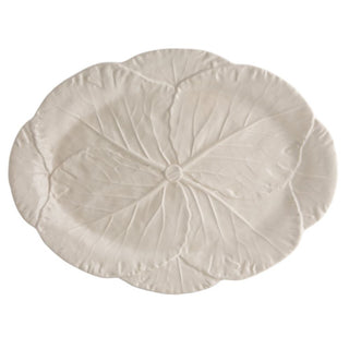 Bordallo Pinheiro Cabbage oval platter Bordallo Pinheiro Beige 43 cm - 16.92 in - Buy now on ShopDecor - Discover the best products by BORDALLO PINHEIRO design
