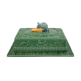 Bordallo Pinheiro Cheese Tray Mouse cheese tray with lid 30.5x22.5 cm. - 12x8.85 in. - Buy now on ShopDecor - Discover the best products by BORDALLO PINHEIRO design
