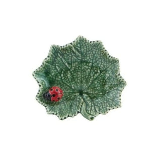 Bordallo Pinheiro Countryside Leaves plate Ladybug - Buy now on ShopDecor - Discover the best products by BORDALLO PINHEIRO design