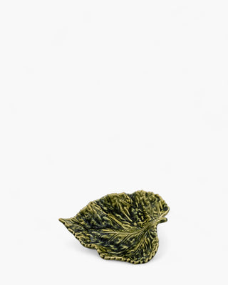 Bordallo Pinheiro Gudrun small birch leaf plate Dark green - Buy now on ShopDecor - Discover the best products by BORDALLO PINHEIRO design