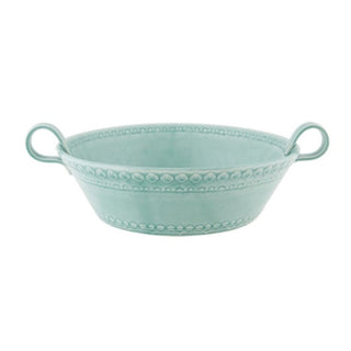 Bordallo Pinheiro Rua Nova salad bowl 36.5x29 cm. - 14.37x11.41 in. Bordallo Pinheiro Morning Blue - Buy now on ShopDecor - Discover the best products by BORDALLO PINHEIRO design