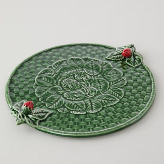 Bordallo Pinheiro Strawberry cheese tray 37x32 cm. - 14.56x12.6 in. - Buy now on ShopDecor - Discover the best products by BORDALLO PINHEIRO design